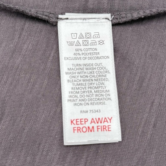 NWT Haute Hippie Girls Butterfly Shirt Ruffle Embroidered Gray Gold Large 10/12 - Picture 7 of 10